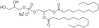 Dimyristoyl phosphatidylglycerole sodium salt molecular structure (CAS 67232-80-8)