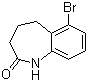 结构式 CAS# 6729-30-2, 6-溴-1,3,4,5-四氢-2H-1-苯并氮杂卓-2-酮