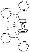 structure of CAS# 67292-36-8, [1,1'-Bis(diphenylphosphino)ferrocene]dichlorocobalt(II)