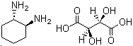结构式 CAS# 67333-70-4, (1S,2S)-(-)-1,2-环己二胺 D-酒石酸盐