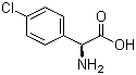 结构式 CAS# 67336-19-0, L-对氯苯甘氨酸
