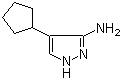 structure of CAS# 673475-75-7, 3-Amino-4-cyclopentyl-1H-pyrazole;4-Cyclopentyl-1H-pyrazol-3-amine