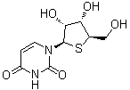结构式 CAS# 6741-73-7, 4'-硫代尿苷