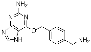 structure of CAS# 674799-96-3, 6-[[4-(Aminomethyl)phenyl]methoxy]-7H-purin-2-amine