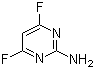 structure of CAS# 675-11-6, 2-Amino-4,6-difluoropyrimidine;4,6-Difluoropyrimidin-2-ylamine