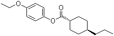 结构式 CAS# 67589-39-3, 反式-4-丙基环己基甲酸 4-乙氧基苯酯