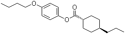 结构式 CAS# 67589-41-7, 反式-4-丙基环己基甲酸 4-丁氧基苯酯