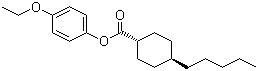 结构式 CAS# 67589-53-1, 反式-4-戊基环己基甲酸 4-乙氧基苯酯