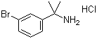 structure of CAS# 676135-18-5, 1-(3-Bromophenyl)-1-methylethylamine hydrochloride;1-(1-Amino-1-methylethyl)-3-bromobenzene hydrochloride