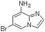 structure of CAS# 676371-00-9, 6-Bromoimidazo[1,2-a]pyridin-8-amine