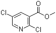 结构式 CAS# 67754-03-4, 2,5-二氯烟酸甲酯
