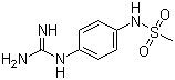N-[4-[(Aminoiminomethyl)amino]phenyl]methanesulfonamide molecular structure (CAS 677752-76-0)