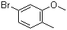 structure of CAS# 67868-73-9, 5-Bromo-2-methylanisole;2-Methoxy-4-bromotoluene; 3-Bromo-6-methylanisole; 4-Bromo-2-methoxytoluene