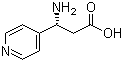 结构式 CAS# 678969-18-1, (R)-3-氨基-3-(吡啶-4-基)丙酸