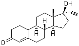结构式 CAS# 68-22-4, 炔诺酮; 去甲基脱氢羟孕酮