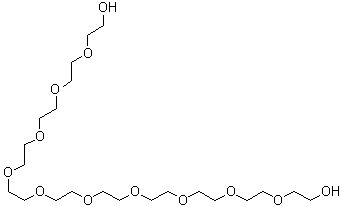 structure of CAS# 6809-70-7, 3,6,9,12,15,18,21,24,27,30-Decaoxadotriacontane-1,32-diol;Undecaethylene glycol