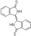 结构式 CAS# 6813-37-2, delta1,1'-联异吲哚啉-3,3'-二硫酮