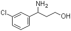 structure of CAS# 68208-25-3, 3-Amino-3-(3-chlorophenyl)propan-1-ol
