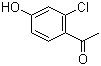 structure of CAS# 68301-59-7, 2'-Chloro-4'-hydroxyacetophenone;1-(4-Hydroxy-2-chlorophenyl)ethanone