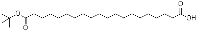 structure of CAS# 683239-16-9, Eicosanedioic acid mono(1,1-dimethylethyl) ester;20-[(2-methylpropan-2-yl)oxy]-20-oxoicosanoic acid
