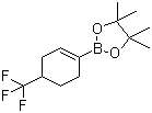 structure of CAS# 683242-93-5, 4-(Trifluoromethyl)-1-cyclohexen-1-boronic acid pinacol ester;4,4,5,5-Tetramethyl-2-[4-(trifluoromethyl)cyclohex-1-en-1-yl]-1,3,2-dioxaborolane