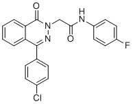 结构式 CAS# 684234-60-4, 2-(4-(4-氯苯基)-1-氧代酞嗪-2(1H)-基)-N-(4-氟苯基)乙酰胺