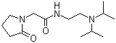 结构式 CAS# 68497-62-1, 普拉西坦; N-(2-(双异丙基氨基)乙基)-2-氧代-1-吡咯烷乙酰胺