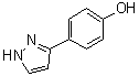 结构式 CAS# 68535-53-5, 4-(1H-吡唑-3-基)苯酚