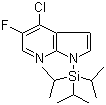 结构式 CAS# 685513-94-4, 4-氯-5-氟-1-[三(1-甲基乙基)硅基]-1H-吡咯并[2,3-b]吡啶