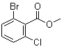 结构式 CAS# 685892-23-3, 2-溴-6-氯苯甲酸甲酯