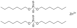 structure of CAS# 68647-73-4, Tea tree oil;Melaleuca alternifolia oil; Melasol; Tea-tree oils; zinc bis(O,O-diheptyl dithiophosphate)