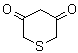 structure of CAS# 6881-49-8, 2H-Thiopyran-3,5(4H,6H)-dione;3,5-Dioxothiane; 3,5-Penthianedione; NSC 293807