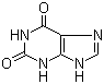structure of CAS# 69-89-6, Xanthine;2,6-Dihydroxypurine; Purine-2(3H),6(1H)-dione