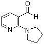 structure of CAS# 690632-39-4, 2-(1-Pyrrolidinyl)-3-pyridinecarboxaldehyde