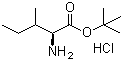 结构式 CAS# 69320-89-4, L-异亮氨酸叔丁酯盐酸盐