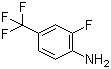 结构式 CAS# 69409-98-9, 2-氟-4-(三氟甲基)苯胺; 4-氨基-3-氟三氟甲苯; 4-氨基-3-氟三氟甲基苯