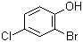 structure of CAS# 695-96-5, 2-Bromo-4-chlorophenol