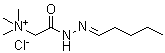 N,N,N-Trimethyl-2-oxo-2-(2-pentylidenehydrazinyl)ethanaminium chloride molecular structure (CAS 6958-20-9)