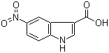 结构式 CAS# 6958-37-8, 5-硝基吲哚-3-甲酸