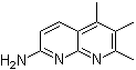 结构式 CAS# 69587-84-4, 2-氨基-5,6,7-三甲基-1,8-萘啶