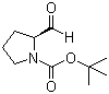 结构式 CAS# 69610-41-9, N-BOC-L-脯氨醛; (S)-2-甲醛基吡咯烷-1-甲酸叔丁酯