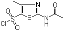 structure of CAS# 69812-29-9, 2-Acetamido-4-methyl-5-thiazolesulfonyl chloride;2-Acetylamino-4-methyl-thiazole-5-sulfonyl chloride; 2-Acetamido-4-methyl-1,3-thiazole-5-sulfonyl chloride