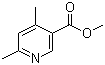 结构式 CAS# 69971-44-4, 4,6-二甲基-3-吡啶羧酸甲酯