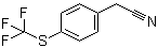 4-(Trifluoromethylthio)phenylacetonitrile molecular structure (CAS 70124-90-2)