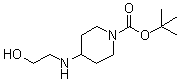 structure of CAS# 701298-37-5, 4-((2-Hydroxyethyl)amino)piperidine-1-carboxylic acid tert-butyl ester;tert-Butyl 4-[(2-hydroxyethyl)amino]piperidine-1-carboxylate