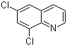6,8-二氯喹啉分子结构 (CAS 703-66-2)