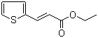 结构式 CAS# 70326-81-7, (E)-3-(2-噻吩基)丙烯酸乙酯