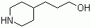 structure of CAS# 7037-49-2, 3-(4-Piperidinyl)propanol;3-(4-Piperidinyl)-1-propanol; 4-(3-Hydroxypropyl)piperidine