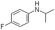 structure of CAS# 70441-63-3, 4-Fluoro-N-isopropylaniline;N-(4-Fluorophenyl)-N-isopropylamine; N-(4-Fluorophenyl)isopropylamine; N-Isopropyl-4-fluoroaniline