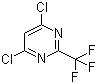 结构式 CAS# 705-24-8, 4,6-二氯-2-(三氟甲基)嘧啶